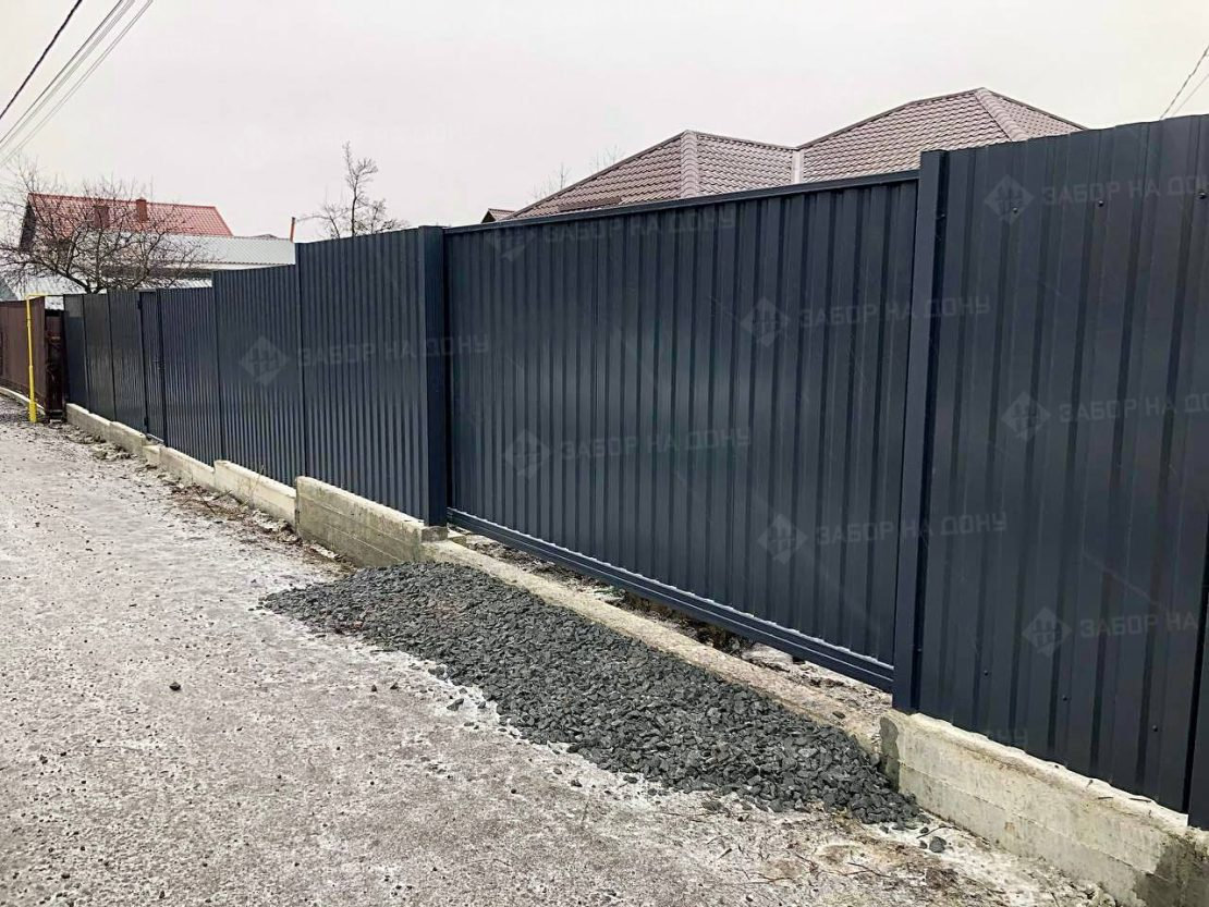 Автоматические откатные ворота с электроприводом  в Анапе